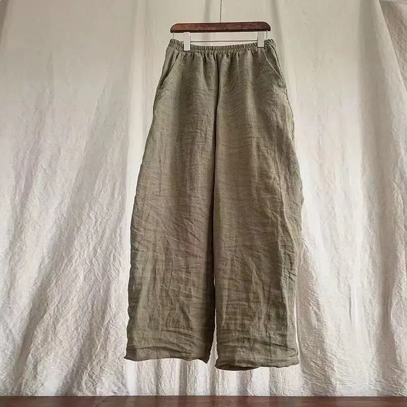 Solid Pleated Wide Leg Pants Women 2025 Loose Button Vintage All Match Straight Casual Trousers Fashion Summer Pantalon Femme
Solid Pleated Wide Leg Pants Women 2025 Loose Button Vintage All Match Straight Casual Trousers Fashion Summer Pantalon Femme
