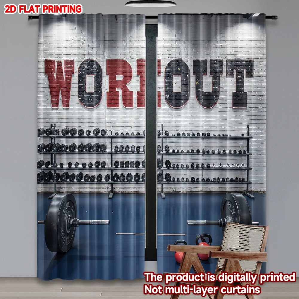 2D flat printing 2pcs Window Drapes Gym Weights and Equipment Digital Printed Polyester Drapes Festive Holiday Use for Photo
2D flat printing 2pcs Window Drapes Gym Weights and Equipment Digital Printed Polyester Drapes Festive Holiday Use for Photo
