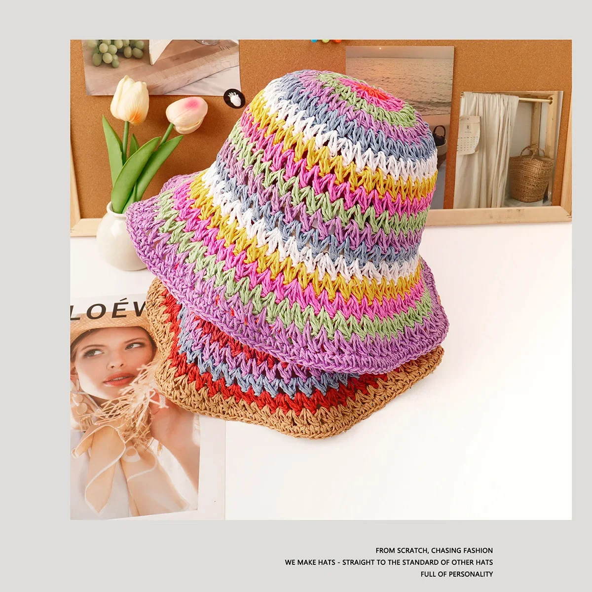 GOLDARTIST dopamine straw hat women's new foldable summer seaside woven hat hollow fashion bucket hat
GOLDARTIST dopamine straw hat women's new foldable summer seaside woven hat hollow fashion bucket hat