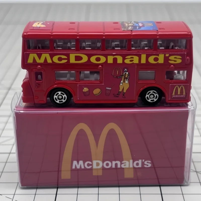 Tomica Mcdonalds Limited Collaboration Double Decker Bus Diecast Model Car Red Collectible Vehicle For Collection Enthusiast
Tomica Mcdonalds Limited Collaboration Double Decker Bus Diecast Model Car Red Collectible Vehicle For Collection Enthusiast