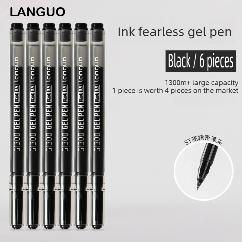 Languo Large Capacity 0.5mm Gel Pen Red Black Ink Smooth Quick Dry Writing Pen Office Signing Stationery Office School Supplies
Languo Large Capacity 0.5mm Gel Pen Red Black Ink Smooth Quick Dry Writing Pen Office Signing Stationery Office School Supplies