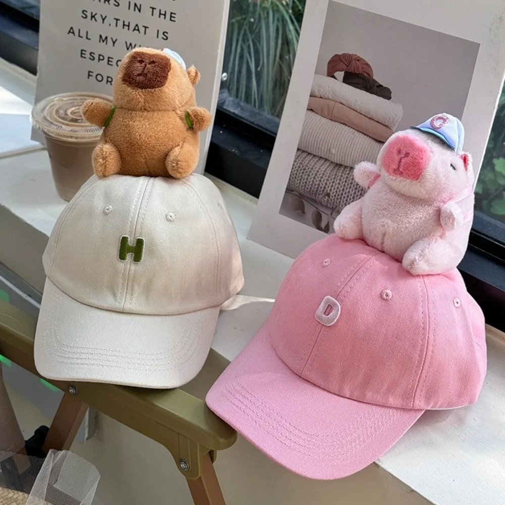 Fashion Breathable Capybara Baseball Cap Adjustable Embroidered Letters Peaked Cap Cotton Korean Style Sunscreen Hat Summer
Fashion Breathable Capybara Baseball Cap Adjustable Embroidered Letters Peaked Cap Cotton Korean Style Sunscreen Hat Summer