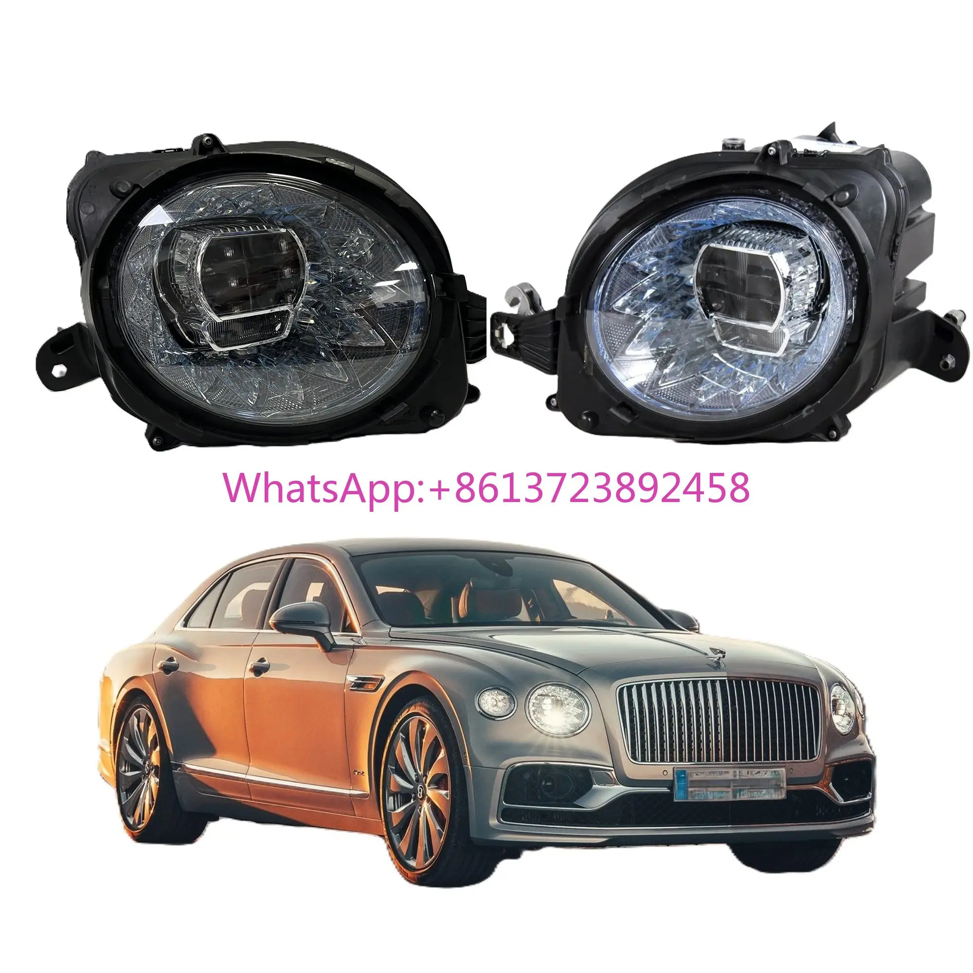For Bentley Flying Spur LED Headlight Original 2020 2021 2022 Bentley Continental Flying Spur LED Headlight OEM 3SE941006M 
For Bentley Flying Spur LED Headlight Original 2020 2021 2022 Bentley Continental Flying Spur LED Headlight OEM 3SE941006M