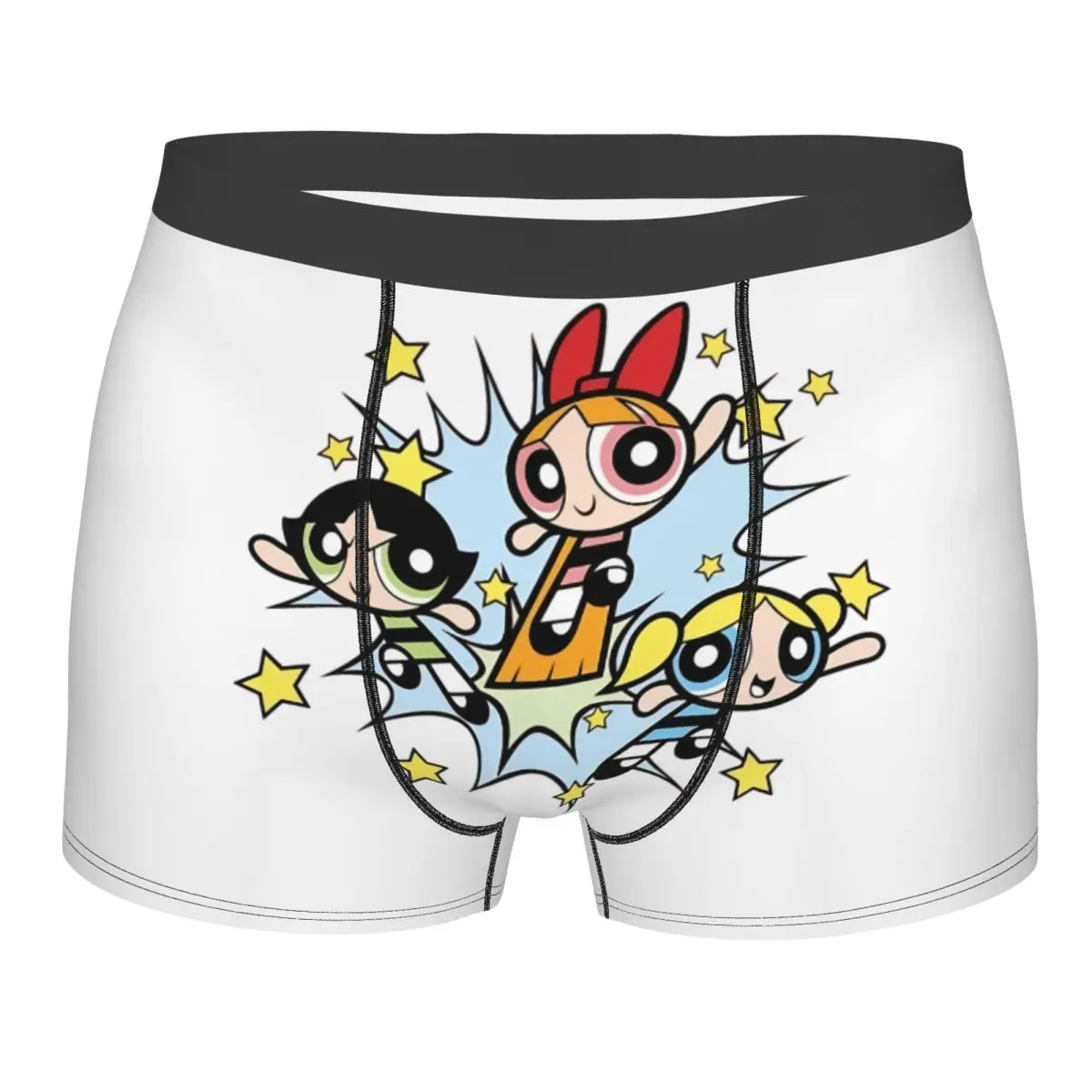 Мужское сексуальное нижнее белье с рисунком Powerpuff Girls, трусы-боксеры, мужские мягкие шорты, трусы
Мужское сексуальное нижнее белье с рисунком Powerpuff Girls, трусы-боксеры, мужские мягкие шорты, трусы