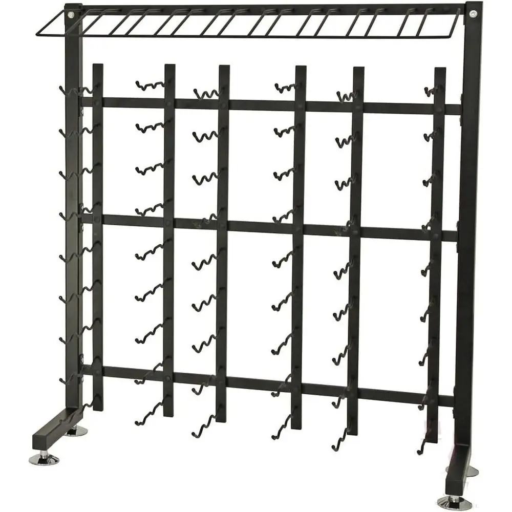 Stylish 90-Bottle Black Wine Storage Rack
Stylish 90-Bottle Black Wine Storage Rack
