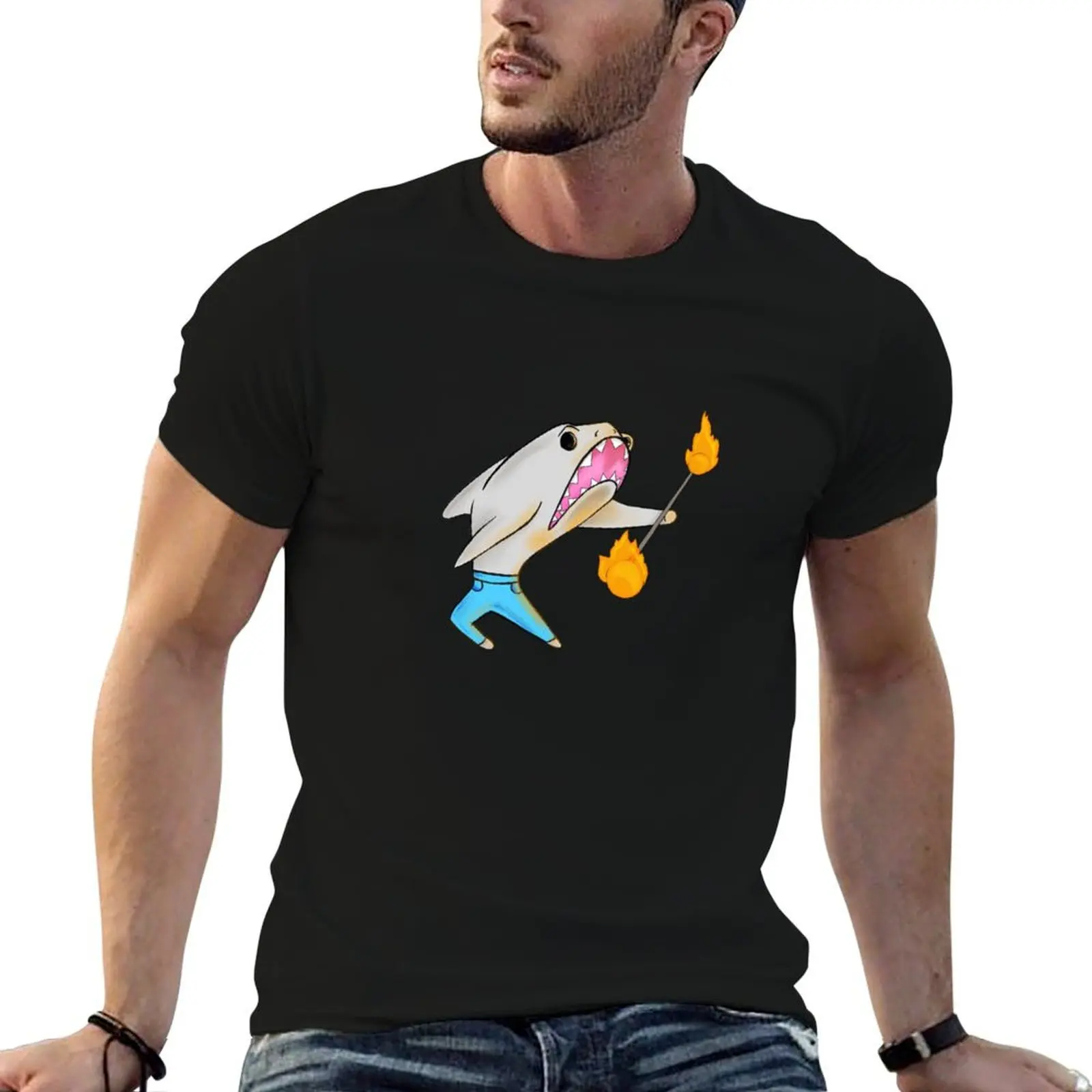 Fire Twirling Shark T-Shirt man t shirt cotton high quality t shirt man cotton funny t shirts man T-shirt
Fire Twirling Shark T-Shirt man t shirt cotton high quality t shirt man cotton funny t shirts man T-shirt