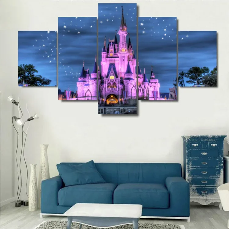 100CM framed decorative painting print poster, 5-pack castle building home decoration poster
100CM framed decorative painting print poster, 5-pack castle building home decoration poster