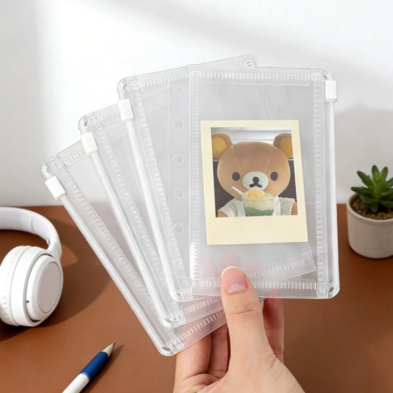 A7 Transparent PP Zipper Bag A7 with Zipper Head, 6-Hole Spiral Binding Album Notebook Storage Bag
A7 Transparent PP Zipper Bag A7 with Zipper Head, 6-Hole Spiral Binding Album Notebook Storage Bag