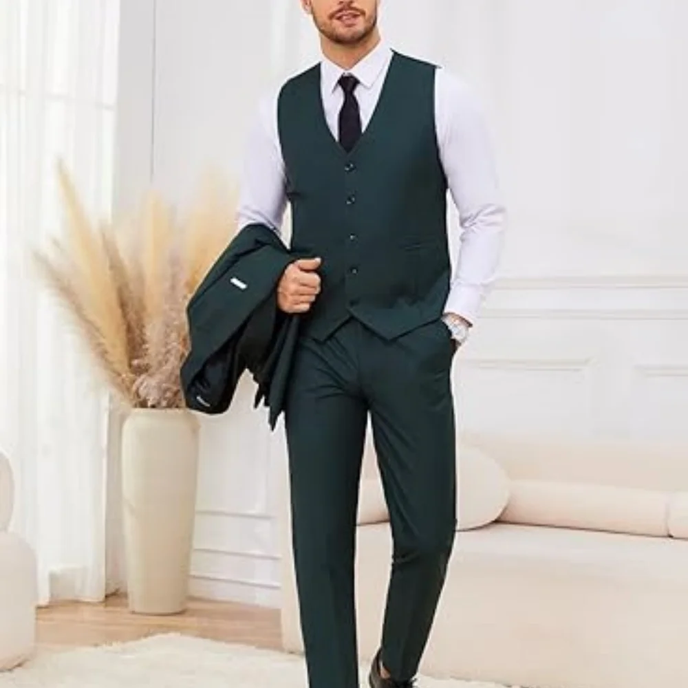 Мужской четырехсезонный комплект из сердцевой ткани, повседневный и удобный деловой костюм из трех предметов, куртка и брюки
Мужской четырехсезонный комплект из сердцевой ткани, повседневный и удобный деловой костюм из трех предметов, куртка и брюки