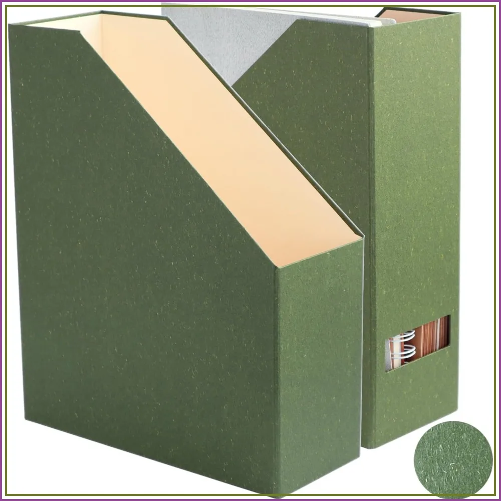 2-Pack Magazine Holder, Paperboard Desk Organizer for Documents, Books, and Supplies, Leaf Green
2-Pack Magazine Holder, Paperboard Desk Organizer for Documents, Books, and Supplies, Leaf Green