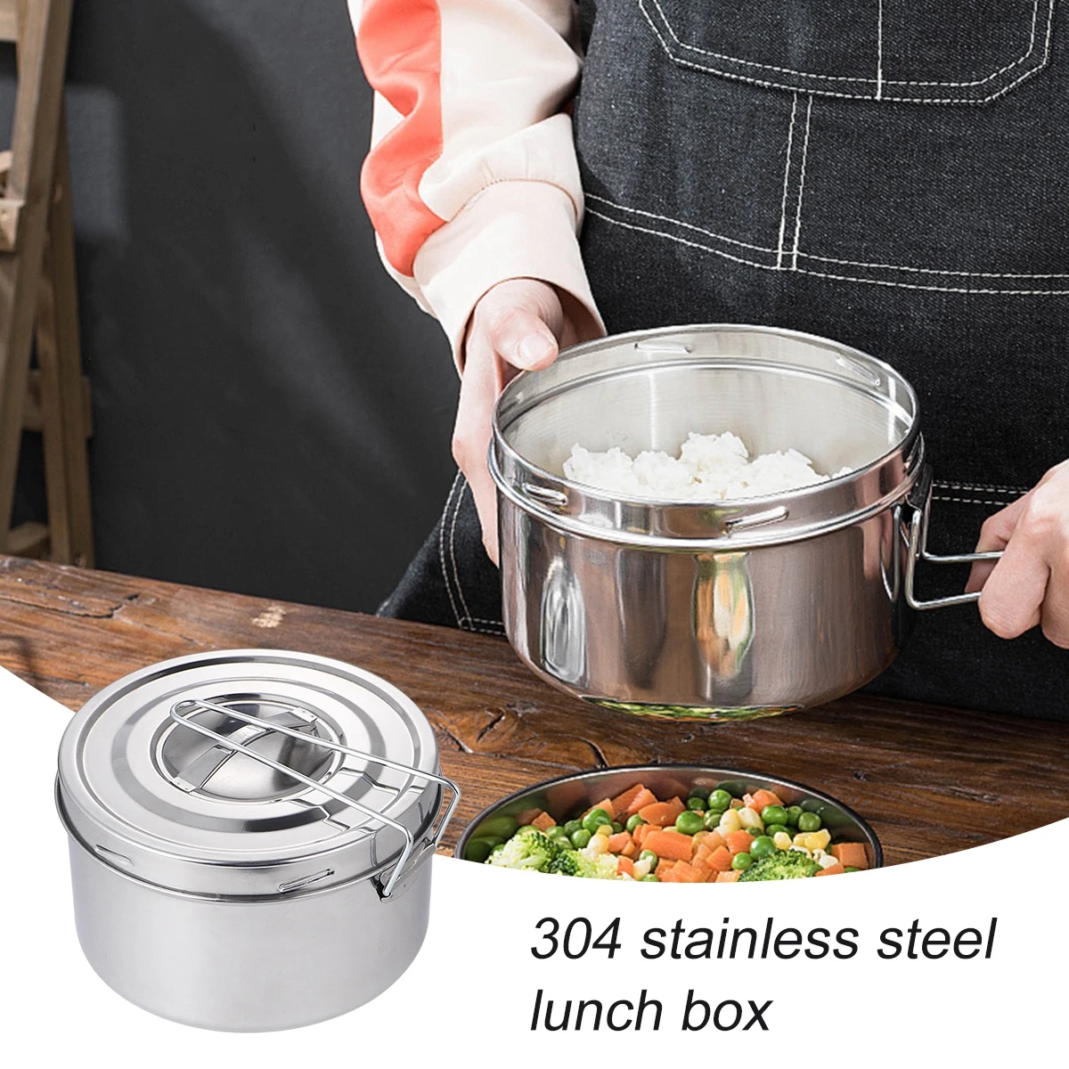 1pc Thickened Stainless Lunch Box Bento Container Kids Camping Food Storage Work Food Storage Portable Kitchen Barware
1pc Thickened Stainless Lunch Box Bento Container Kids Camping Food Storage Work Food Storage Portable Kitchen Barware