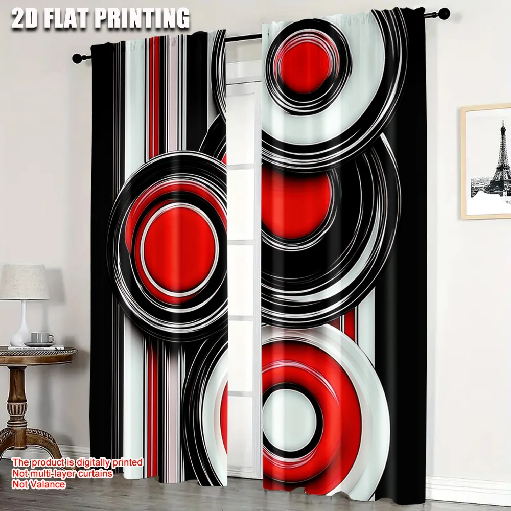 2Pcs Contemporary Graphic Print Curtains Machine Washable Light-Filtering Polyester Arts Theme Decorative Drapes
2Pcs Contemporary Graphic Print Curtains Machine Washable Light-Filtering Polyester Arts Theme Decorative Drapes