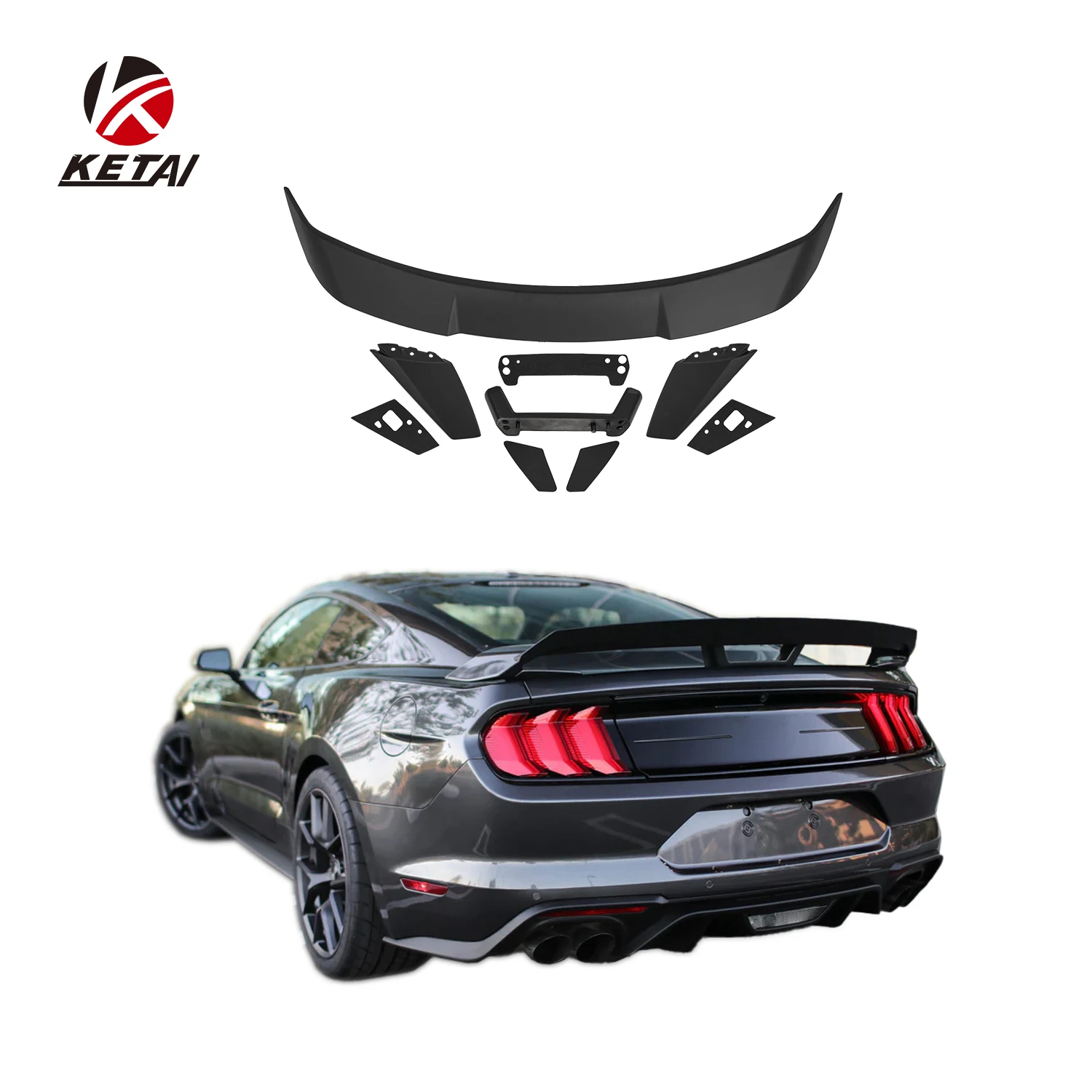 High Quality Car Accessories GT Style Blow Molding Rear Wing Spoiler for Mustang 2015-2021
High Quality Car Accessories GT Style Blow Molding Rear Wing Spoiler for Mustang 2015-2021