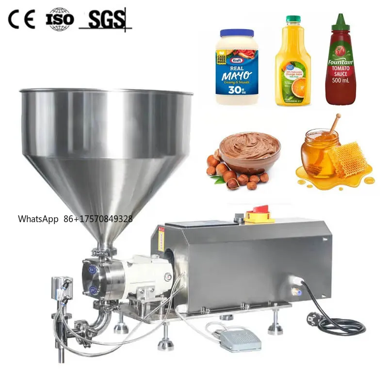 Specialized Automatic Piston Pump Filling Machine for Ketchup Peanut Butter Face Cream Jam Honey Thick Liquid Paste
Specialized Automatic Piston Pump Filling Machine for Ketchup Peanut Butter Face Cream Jam Honey Thick Liquid Paste