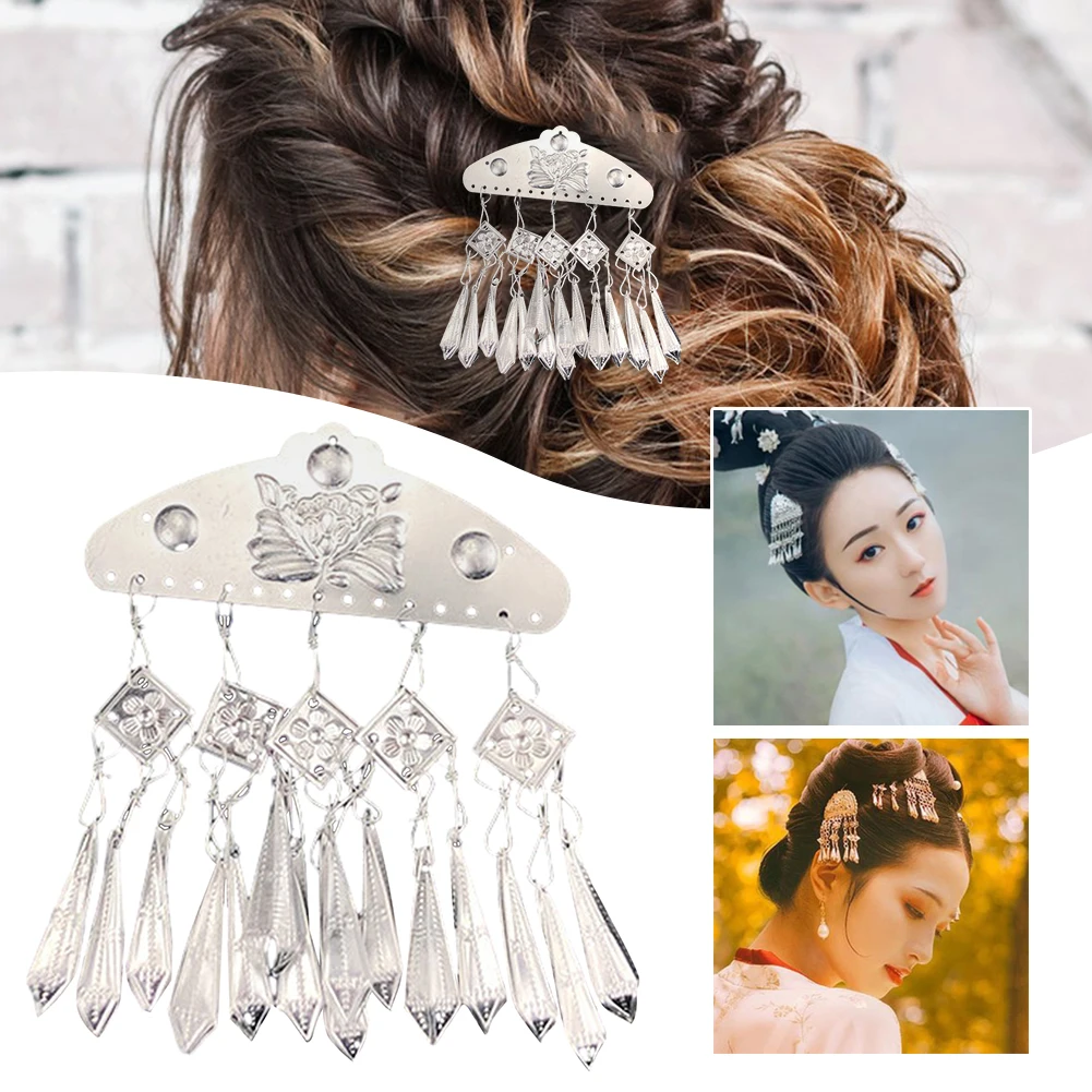 Vintage Hairpin With Silver Pendant DIY Personalized Hair Styling Tools For Women Girls
Vintage Hairpin With Silver Pendant DIY Personalized Hair Styling Tools For Women Girls