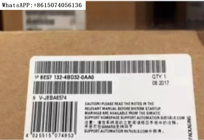 Brand new genuine unopened 6ES7132-4BD32-0AA0 6ES7 132-4BD32-0AA0 in stock for sale
Brand new genuine unopened 6ES7132-4BD32-0AA0 6ES7 132-4BD32-0AA0 in stock for sale