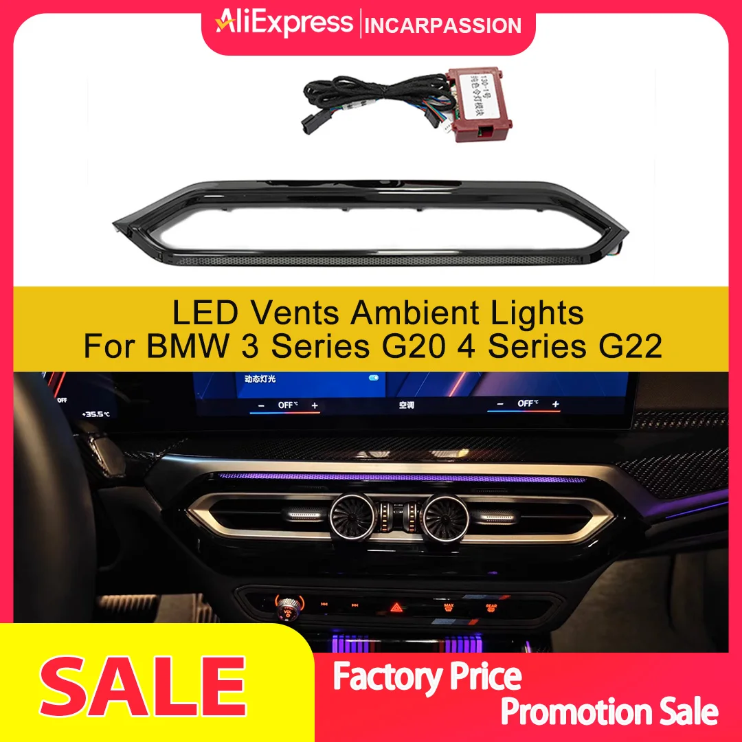 Synchronous Ambient Light LED Air Outlet Frame For BMW 3 series G20 G28 4 series G22 G23 i3 i4 G26 Car Accessories
Synchronous Ambient Light LED Air Outlet Frame For BMW 3 series G20 G28 4 series G22 G23 i3 i4 G26 Car Accessories