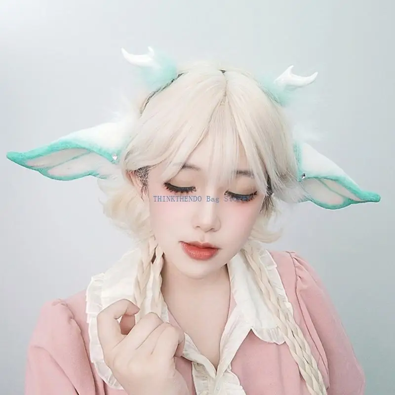 340D Bendable Devil Horn Hairband Realistic Faux Furs Fantasy Creature Animal Ear Costume Headwear Party Accessory For Adult
340D Bendable Devil Horn Hairband Realistic Faux Furs Fantasy Creature Animal Ear Costume Headwear Party Accessory For Adult