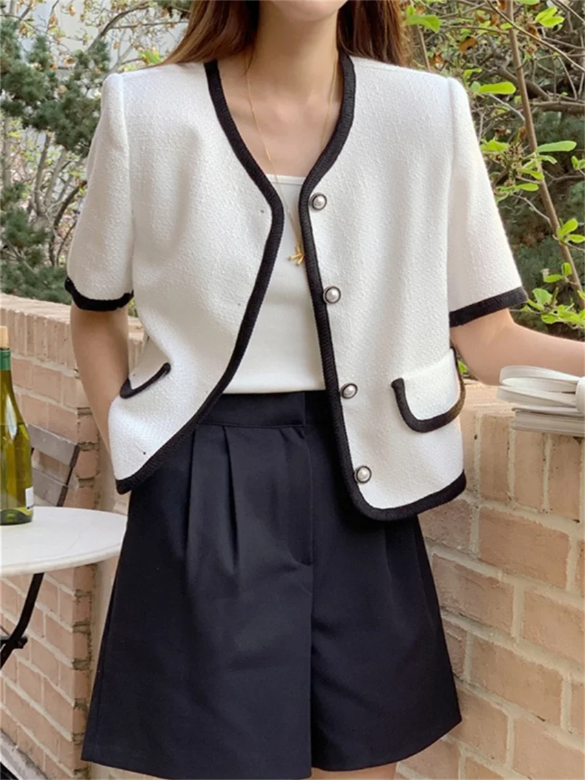 Alien Kitty Chic Office Lady Coats Women Lady Slim High Street Mujer Elegant 2023 Short Sleeve Work Wear OL New Sweet Gentle
Alien Kitty Chic Office Lady Coats Women Lady Slim High Street Mujer Elegant 2023 Short Sleeve Work Wear OL New Sweet Gentle