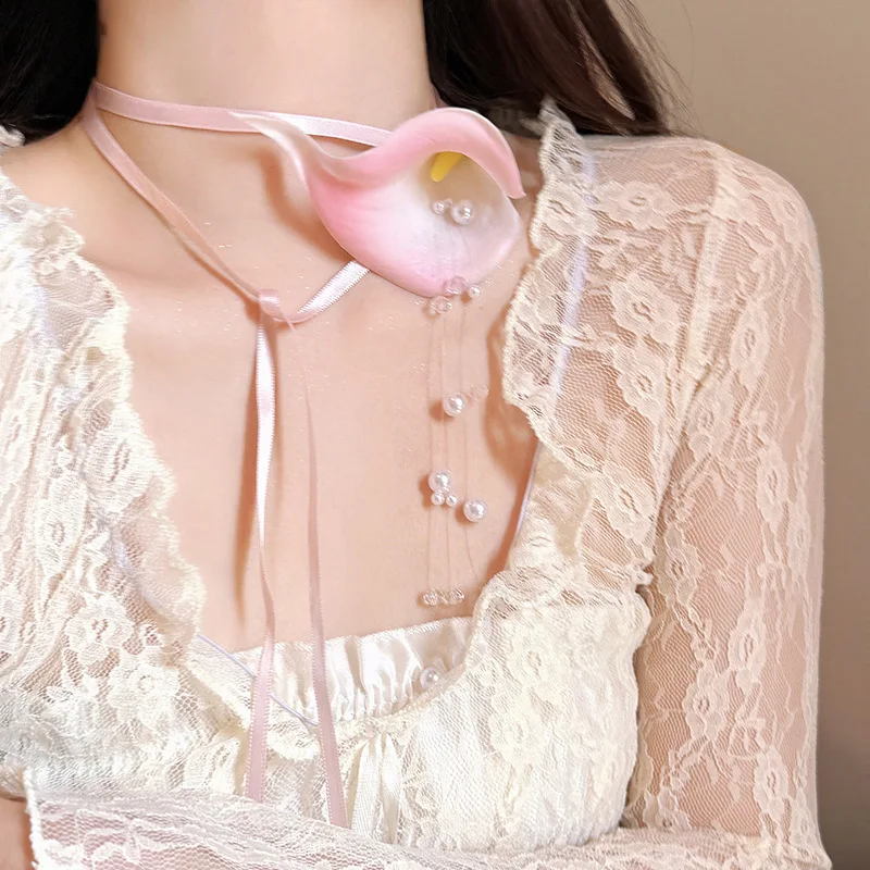 Pink Horseshoe Lotus Pearl Tassel Lace Up Women's Necklace 2025 Spring Summer Travel Fashion Collar Chain Sweet Choker Necklace
Pink Horseshoe Lotus Pearl Tassel Lace Up Women's Necklace 2025 Spring Summer Travel Fashion Collar Chain Sweet Choker Necklace