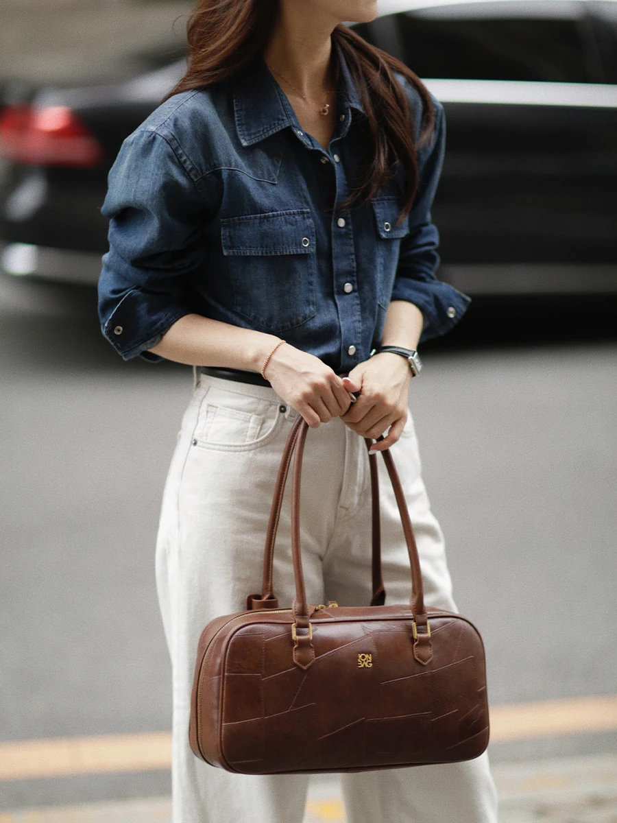 Retro Sle Long Sve Denim irt Women Loose Fit Cotton Linen Blend Breathable Autumn Season Faion Rhapsody Lychee
Retro Sle Long Sve Denim irt Women Loose Fit Cotton Linen Blend Breathable Autumn Season Faion Rhapsody Lychee