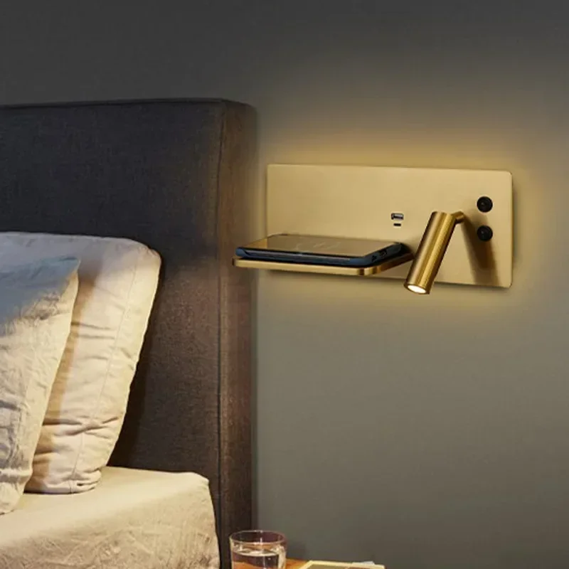 Phone Wireless Charging led Wall Light Creative Bedroom USB Bedside Lamp Living Room Background Wall Lamps Independent Switch
Phone Wireless Charging led Wall Light Creative Bedroom USB Bedside Lamp Living Room Background Wall Lamps Independent Switch