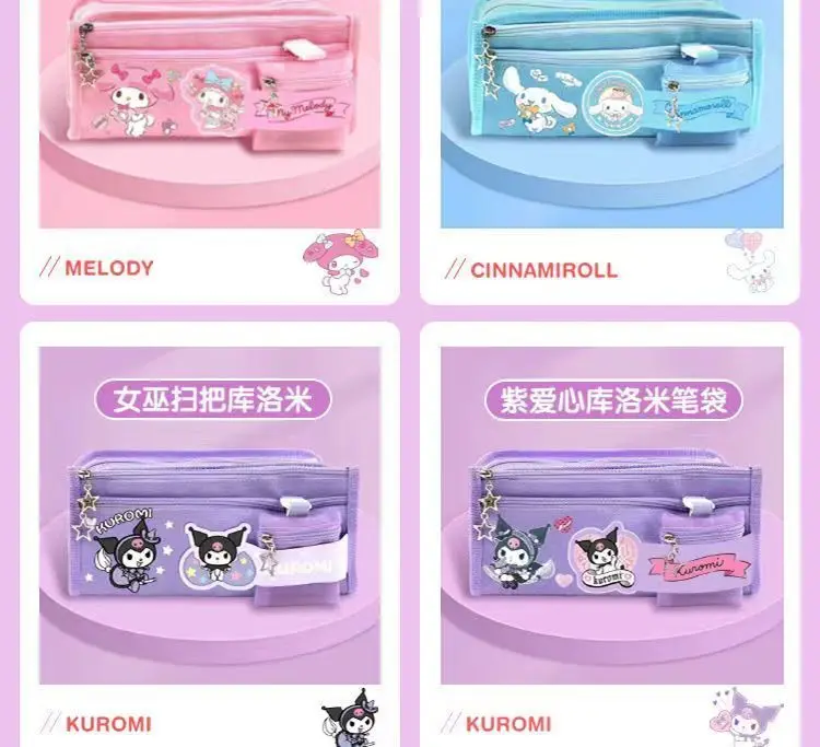 Лидер продаж, Детские пеналы Sanrio Cinnamoroll My Melody Kuromi, милые Мультяшные вместительные простые квадратные пеналы
Лидер продаж, Детские пеналы Sanrio Cinnamoroll My Melody Kuromi, милые Мультяшные вместительные простые квадратные пеналы