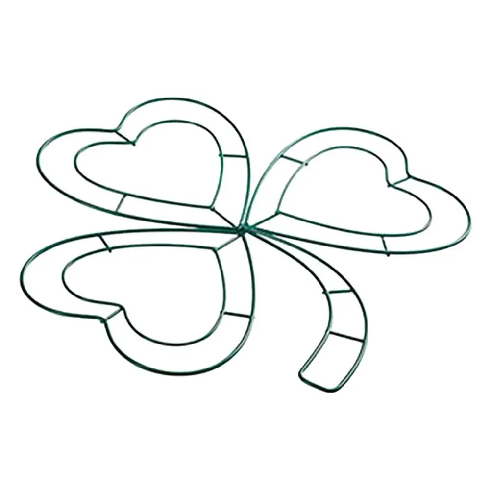 Four Leaf Wreath Stand Irish Festival Green Shamrock Iron Wire Decorations St Patricks Day Home Floral Garland Frame
Four Leaf Wreath Stand Irish Festival Green Shamrock Iron Wire Decorations St Patricks Day Home Floral Garland Frame