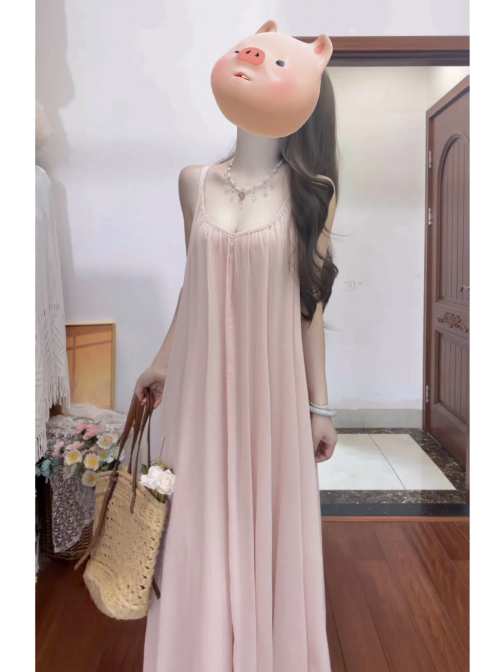 Keni plus Size Pure Desire Backless Loose Dress Women's Spring Summer Plumpmm Holiday Flowing Long Skirt High Waist A-Line
Keni plus Size Pure Desire Backless Loose Dress Women's Spring Summer Plumpmm Holiday Flowing Long Skirt High Waist A-Line