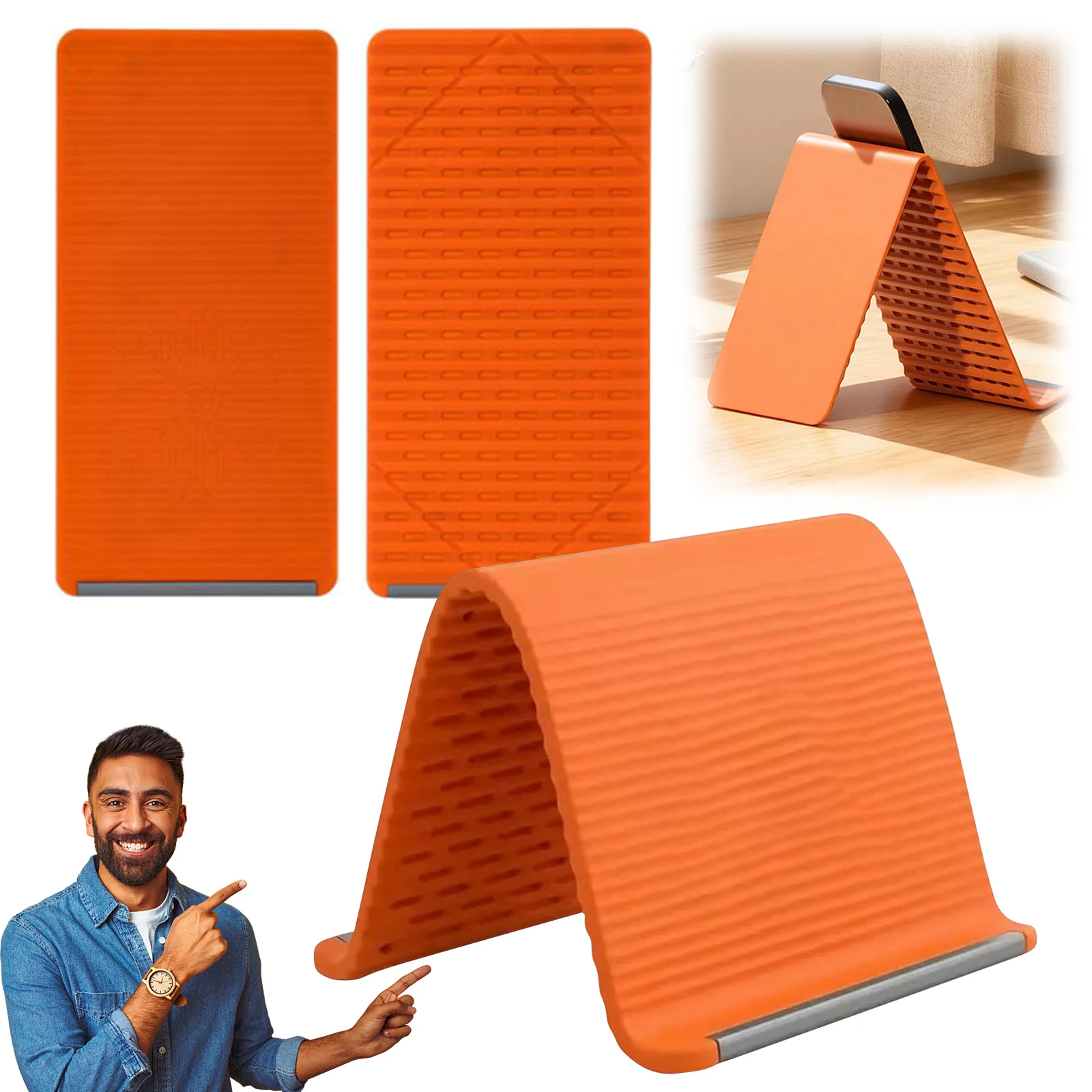 Silicone Foldable Phone Holder for Desk Portable Foldable Phone Stand Bendable Freely Into Any Shape for All Mobile Devices
Silicone Foldable Phone Holder for Desk Portable Foldable Phone Stand Bendable Freely Into Any Shape for All Mobile Devices