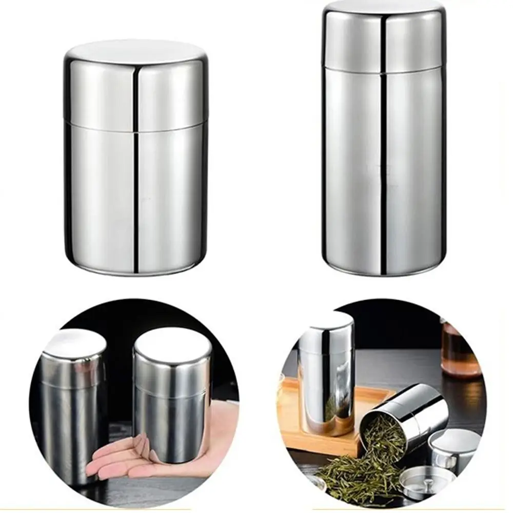 Portable Stainless Steel Tea Tin 400ml/550ml Moisture-proof Tea Jar Large Capacity Sealed Tea Can for Home&Travel
Portable Stainless Steel Tea Tin 400ml/550ml Moisture-proof Tea Jar Large Capacity Sealed Tea Can for Home&Travel