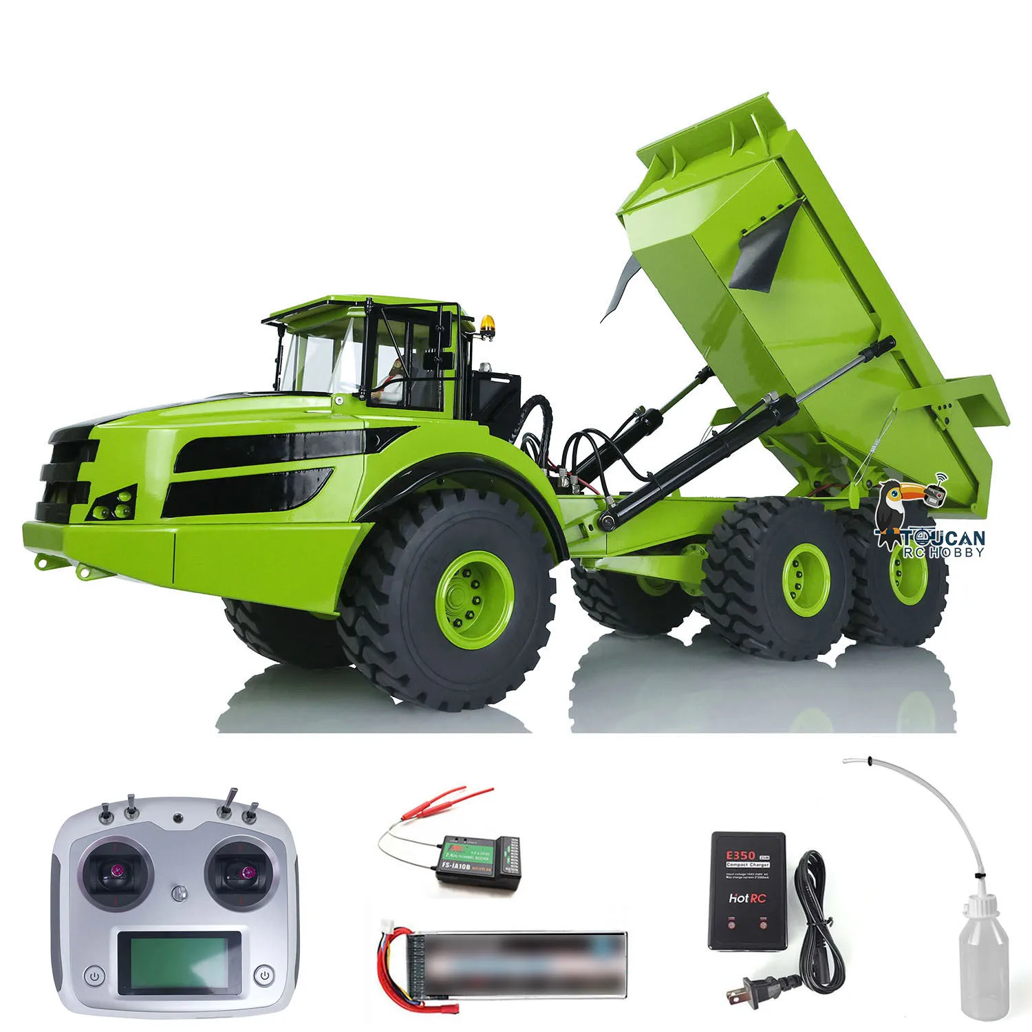1/14 XDRC 6*6 Metal Hydraulic Lifting RC Articulated Truck Dumper Tipper RTR Model Green Motor Servo ESC Toys for Boy THZH1370
1/14 XDRC 6*6 Metal Hydraulic Lifting RC Articulated Truck Dumper Tipper RTR Model Green Motor Servo ESC Toys for Boy THZH1370