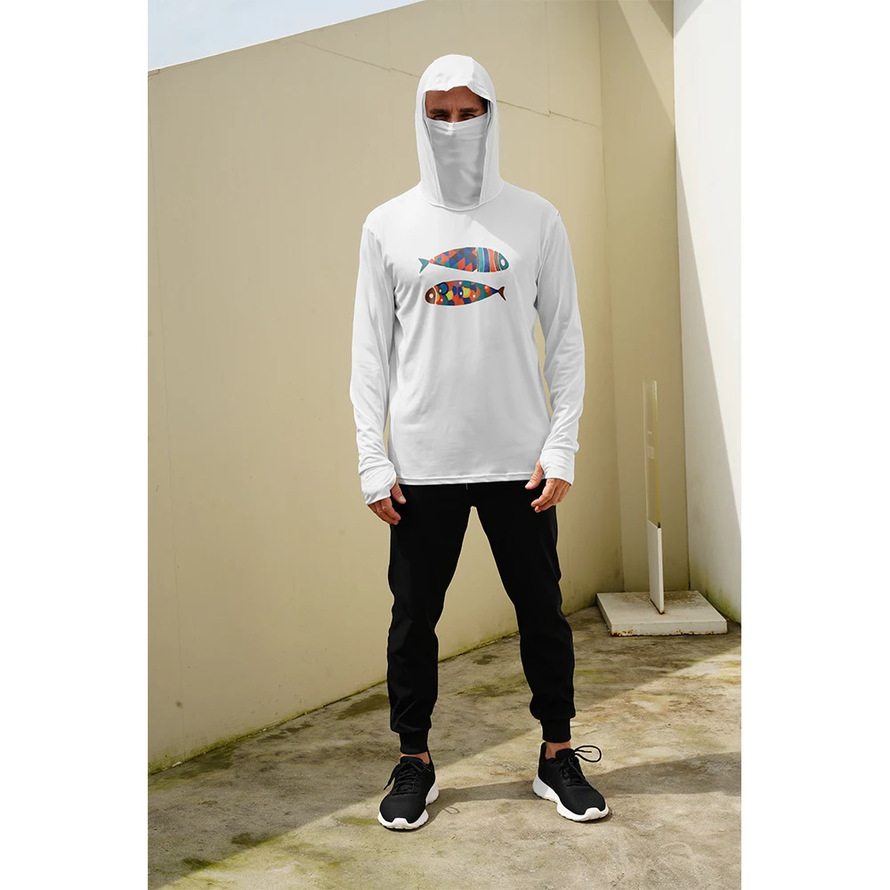 Fishing Hoodie with Mask UV Sunscreen Fishing Clothing Men's Long Sleeve Hiking sportswear
Fishing Hoodie with Mask UV Sunscreen Fishing Clothing Men's Long Sleeve Hiking sportswear