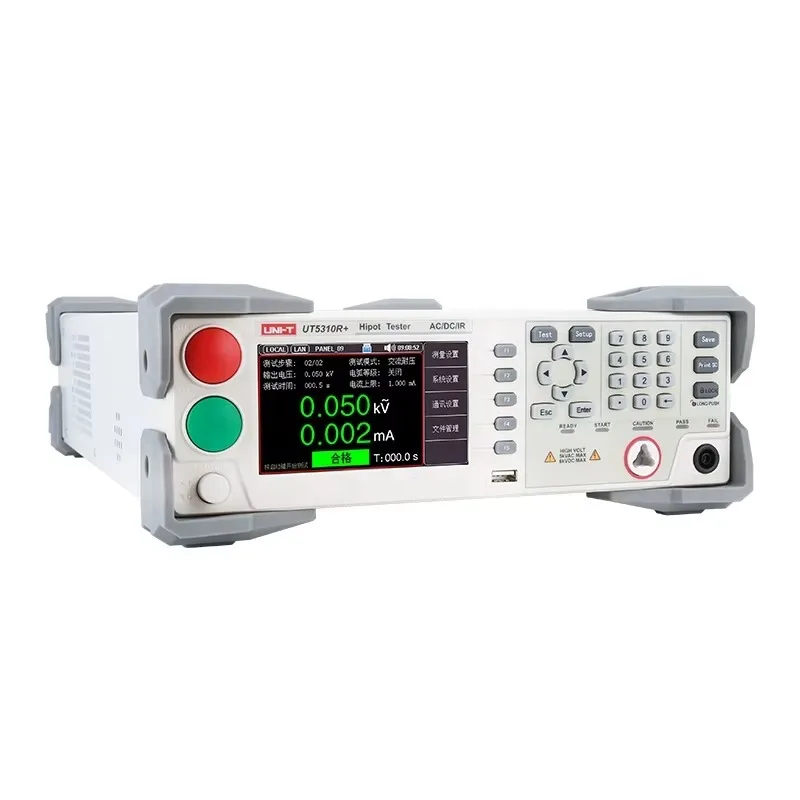 UT5320R+ HIPOT Tester AC DC Withstand Voltage Tester With RS232 Interface 4.3'' TFT LCD
UT5320R+ HIPOT Tester AC DC Withstand Voltage Tester With RS232 Interface 4.3'' TFT LCD
