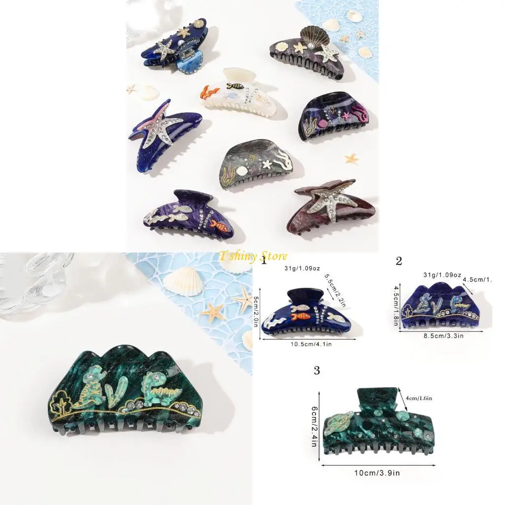 N58F Creative Shark Shaped Acrylic Hair Clip Everyday Use Hair Accessory Party Hair Decoration for Fashionable Women
N58F Creative Shark Shaped Acrylic Hair Clip Everyday Use Hair Accessory Party Hair Decoration for Fashionable Women