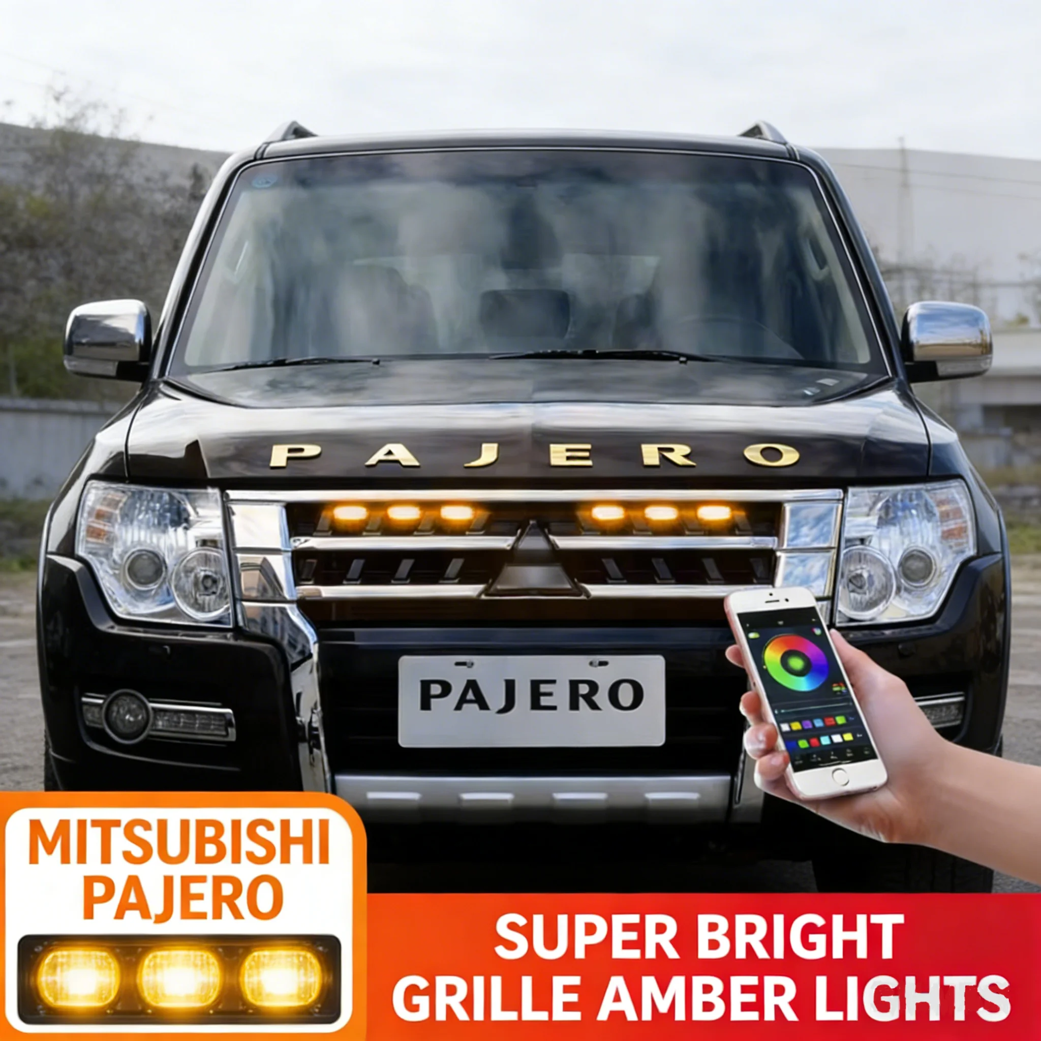 4Pcs 6Pcs Front Grille LED Lights For Mitsubishi Pajero Montero Sport Outlander Amber DRL Daytime Running Warning Lamps
4Pcs 6Pcs Front Grille LED Lights For Mitsubishi Pajero Montero Sport Outlander Amber DRL Daytime Running Warning Lamps