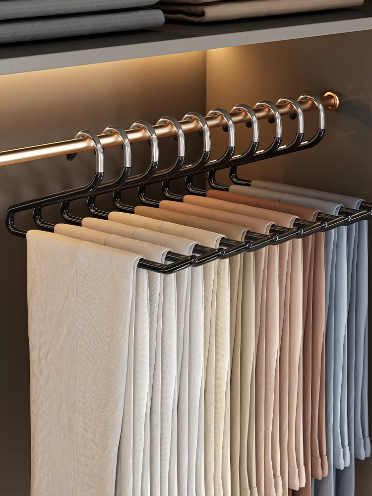 Вешалка для брюк Gosling Anti-Slip: Органайзер для хранения брюк в гардеробе, металлическая, для домашнего использования
Вешалка для брюк Gosling Anti-Slip: Органайзер для хранения брюк в гардеробе, металлическая, для домашнего использования