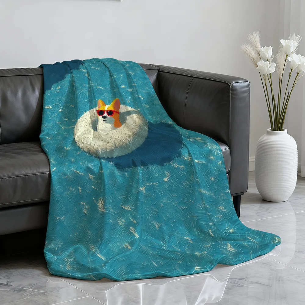 Puppy Swimming Ring Blanket Soft Throw Blanket for Home Bedroom Bed Sofa Picnic Travel Office Rest Cover Blanket Gift
Puppy Swimming Ring Blanket Soft Throw Blanket for Home Bedroom Bed Sofa Picnic Travel Office Rest Cover Blanket Gift
