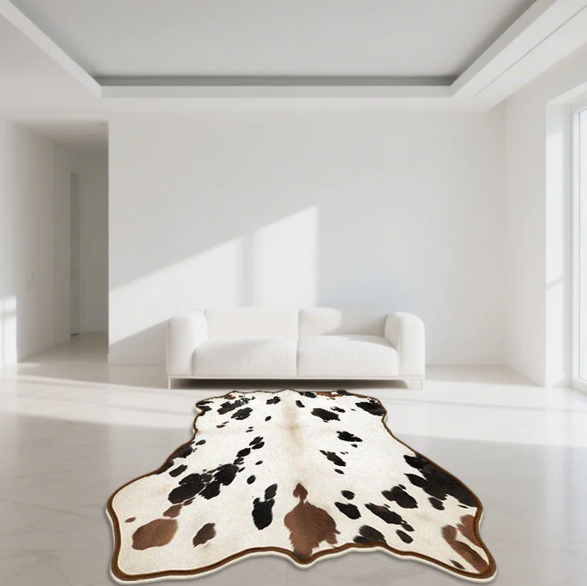 Luxury Large Cow Print Rug Faux Soft Plush Skin Carpet Animal Print Furry Area Rug Non-Slip Bedside Mat for Living Room Bedroom
Luxury Large Cow Print Rug Faux Soft Plush Skin Carpet Animal Print Furry Area Rug Non-Slip Bedside Mat for Living Room Bedroom
