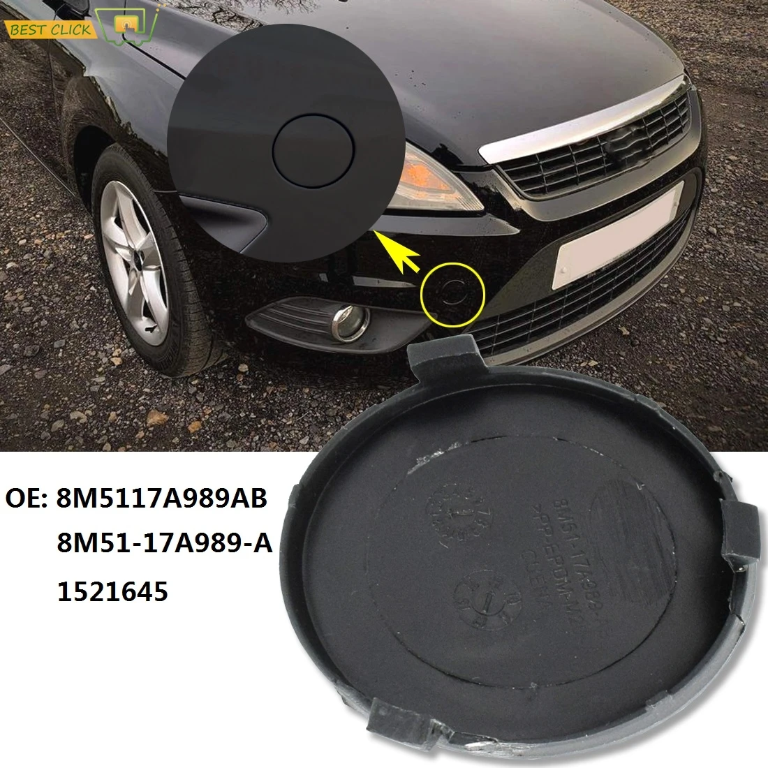Auto Black Front Bumper Tow Cover Hook Towing Eye Cap M5117A989AB For Ford Focus MK2 2008 – 2011Sedan 1521645 Car Accessories
Auto Black Front Bumper Tow Cover Hook Towing Eye Cap M5117A989AB For Ford Focus MK2 2008 – 2011Sedan 1521645 Car Accessories