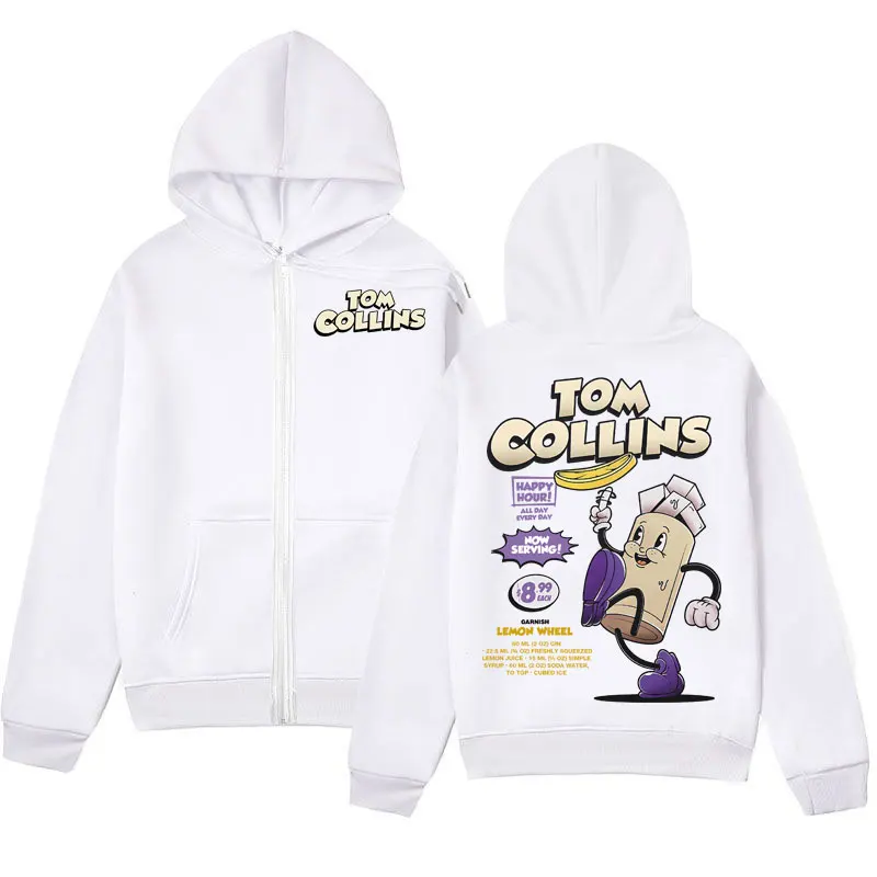 Tom Collins Cocktail Cartoon Zipper Hoodie Men Women Clothing Harajuku Y2k Zip Up Pullovers Casual Fashion Oversized Sweatshirts
Tom Collins Cocktail Cartoon Zipper Hoodie Men Women Clothing Harajuku Y2k Zip Up Pullovers Casual Fashion Oversized Sweatshirts