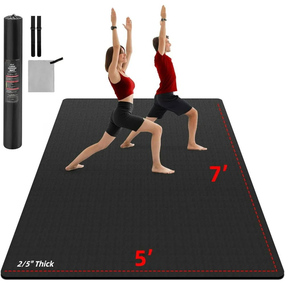 Extra Large Yoga Mat, 7'x5' Thick Home Gym Mats, Wide Work Out Mat for Home Exercises, Non-Slip Large Workout Matt.
Extra Large Yoga Mat, 7'x5' Thick Home Gym Mats, Wide Work Out Mat for Home Exercises, Non-Slip Large Workout Matt.