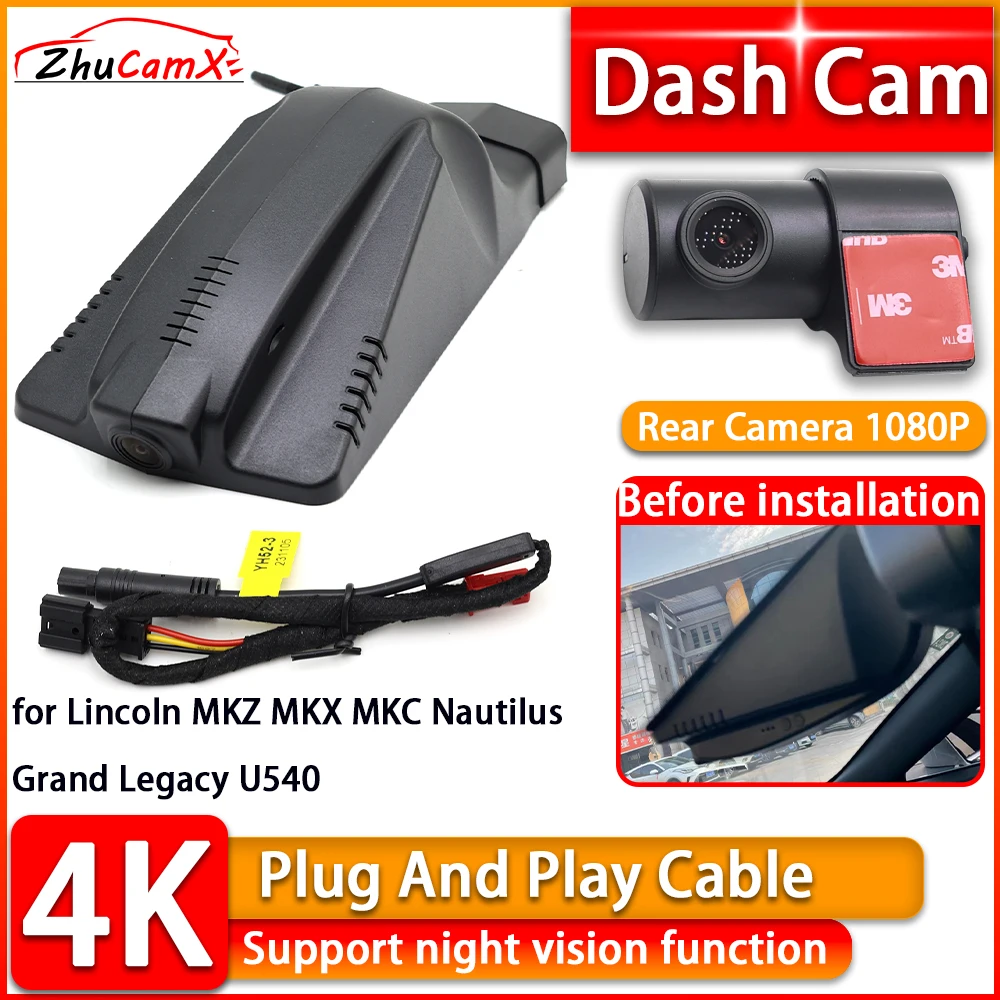 UHD Wiifi 4K Dash Cam for Lincoln MKZ MKX MKC Nautilus Grand Legacy U540 DVR Front Rear Car Camera Plug and Play Video Recorder
UHD Wiifi 4K Dash Cam for Lincoln MKZ MKX MKC Nautilus Grand Legacy U540 DVR Front Rear Car Camera Plug and Play Video Recorder