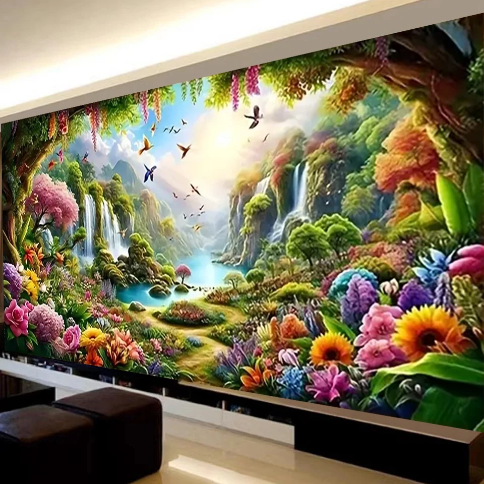 5D Diy Diamond Painting Full Diamond Art Cave Colorful Flowers Lake Mountain Scenery Mosaic Jewelry Cross Stitch Large Wall Art
5D Diy Diamond Painting Full Diamond Art Cave Colorful Flowers Lake Mountain Scenery Mosaic Jewelry Cross Stitch Large Wall Art