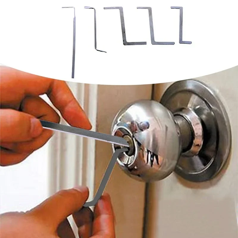 5pcs/set Locksmith Stainless Steel Double Row Tension Removal Hooks Hand Tools Lock Pick kit Wrench Extractor Door Hardware
5pcs/set Locksmith Stainless Steel Double Row Tension Removal Hooks Hand Tools Lock Pick kit Wrench Extractor Door Hardware