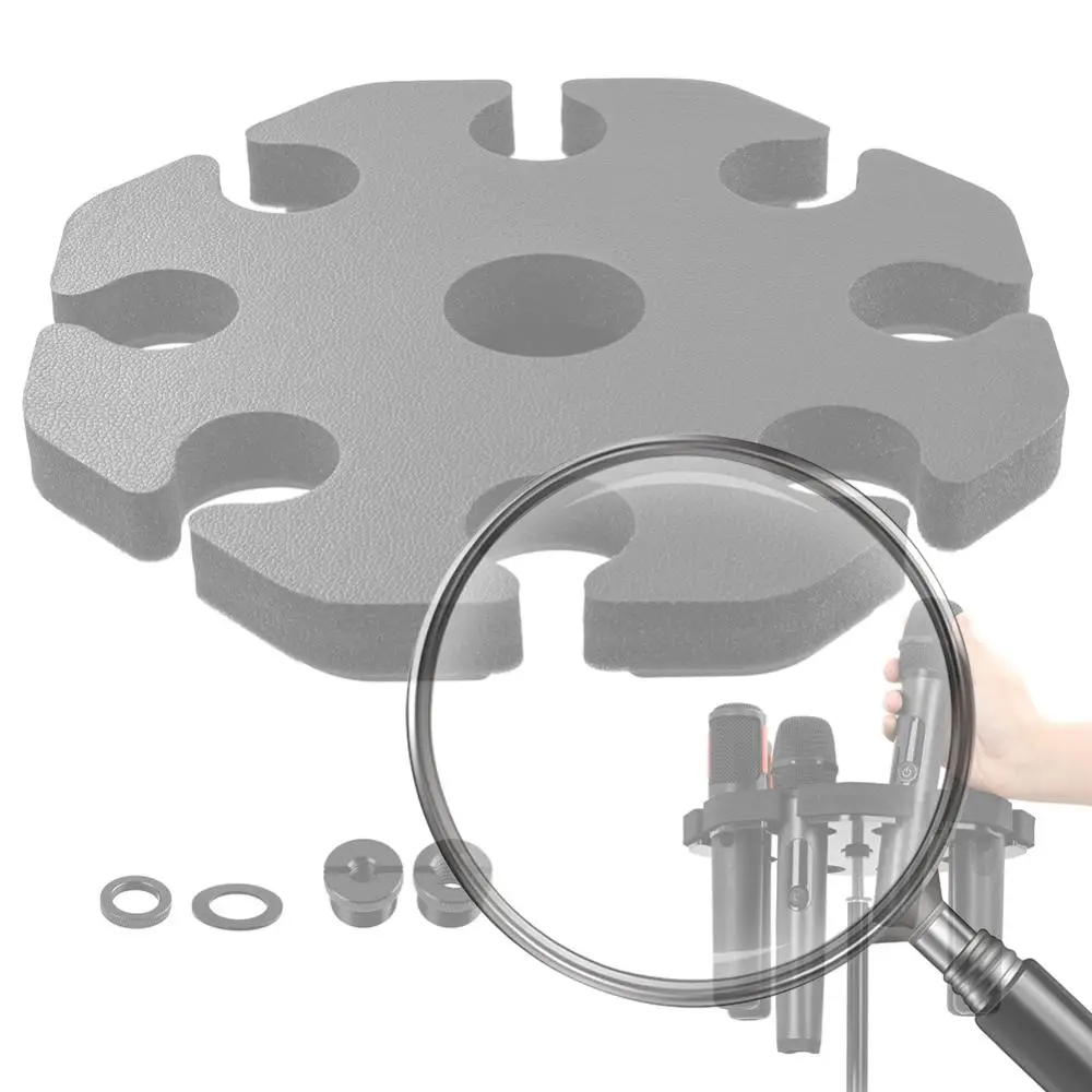 Многофункциональная стойка для 8 микрофонов: съемный держатель для проводных и беспроводных микрофонов, износостойкий органайзер для хранения микрофонов для сценических выступлений
Многофункциональная стойка для 8 микрофонов: съемный держатель для проводных и беспроводных микрофонов, износостойкий органайзер для хранения микрофонов для сценических выступлений