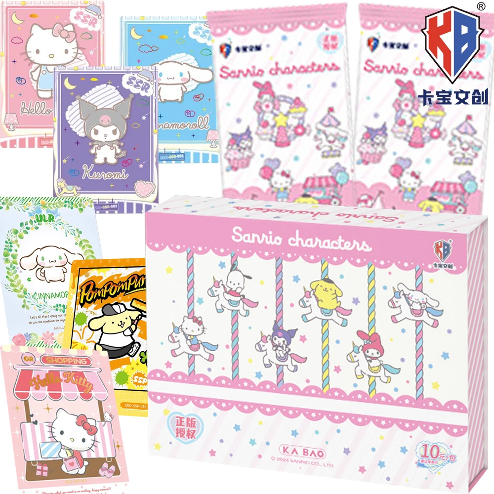 Оригинальные коллекционные карты KABAO Sanrio, яркие и яркие персонажи мультфильмов, яркие карты аниме с энергией движения, специальные подарки, игрушки
Оригинальные коллекционные карты KABAO Sanrio, яркие и яркие персонажи мультфильмов, яркие карты аниме с энергией движения, специальные подарки, игрушки