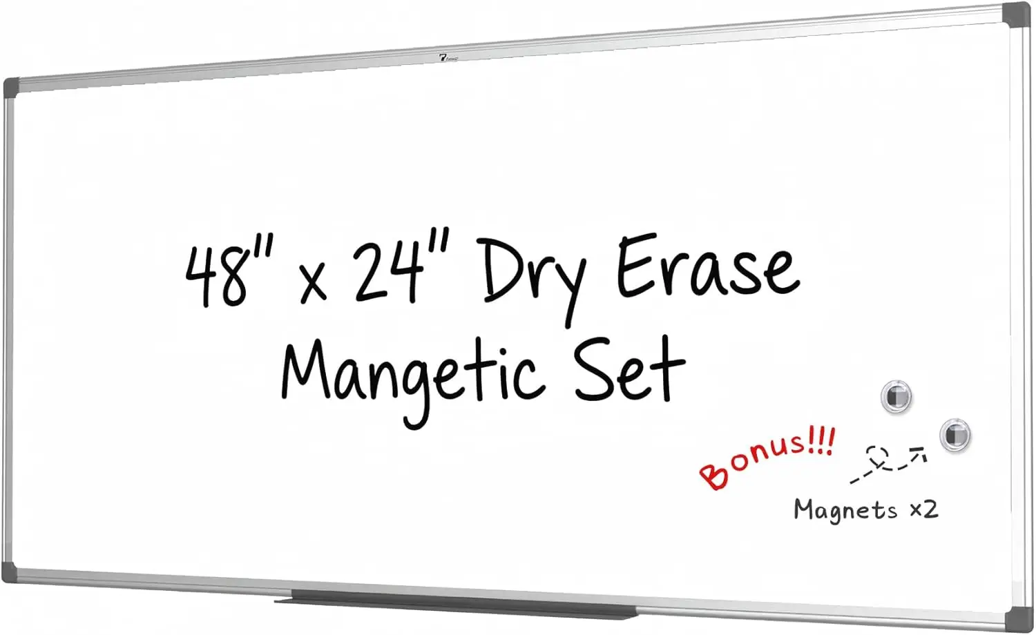48x24 Magnetic Dry Erase Board, Silver Aluminum Frame Whiteboard for Wall with Pen Tray, Home Office School
48x24 Magnetic Dry Erase Board, Silver Aluminum Frame Whiteboard for Wall with Pen Tray, Home Office School