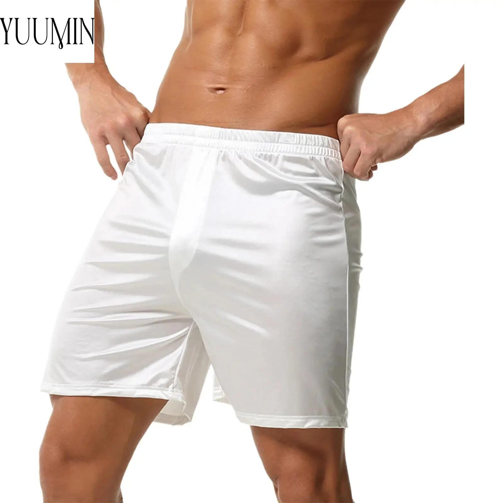 Men Satin Shorts Mid Rise Elastic Waistband Quick Dry Breathable Active Boxers for Workout Gym Fitness Summer
Men Satin Shorts Mid Rise Elastic Waistband Quick Dry Breathable Active Boxers for Workout Gym Fitness Summer