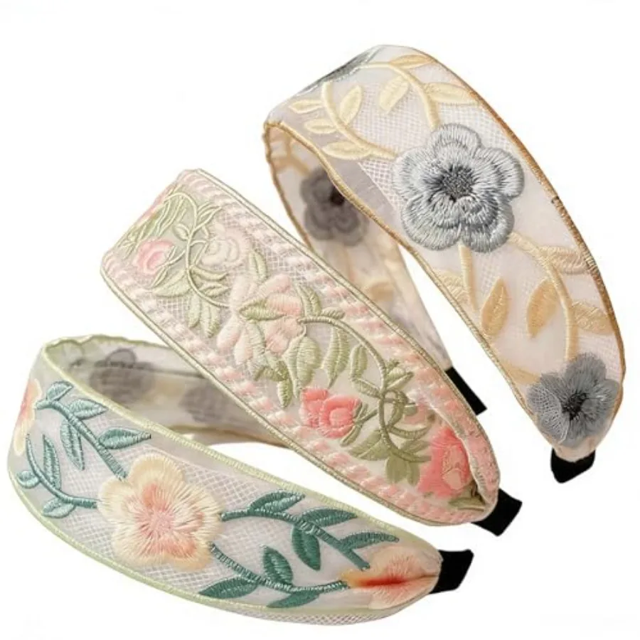 3 Pack Floral Embroidered Headbands for Women and Girls - Stretchable Fashion Hair Bands for Daily Wear, Parties, Yoga, Beach
3 Pack Floral Embroidered Headbands for Women and Girls - Stretchable Fashion Hair Bands for Daily Wear, Parties, Yoga, Beach